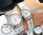 Perfect Replica Omega Constellation Lovers Watch White Dial Stainelss Steel